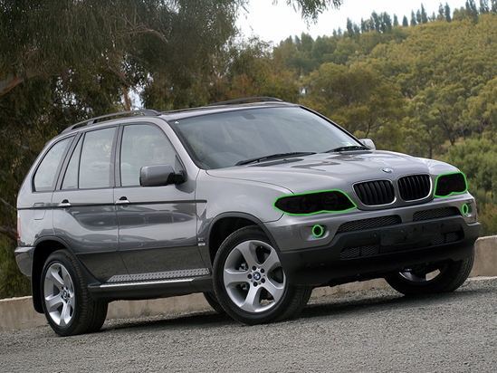 BMW X5 2000-2003 Headlight Tint Location