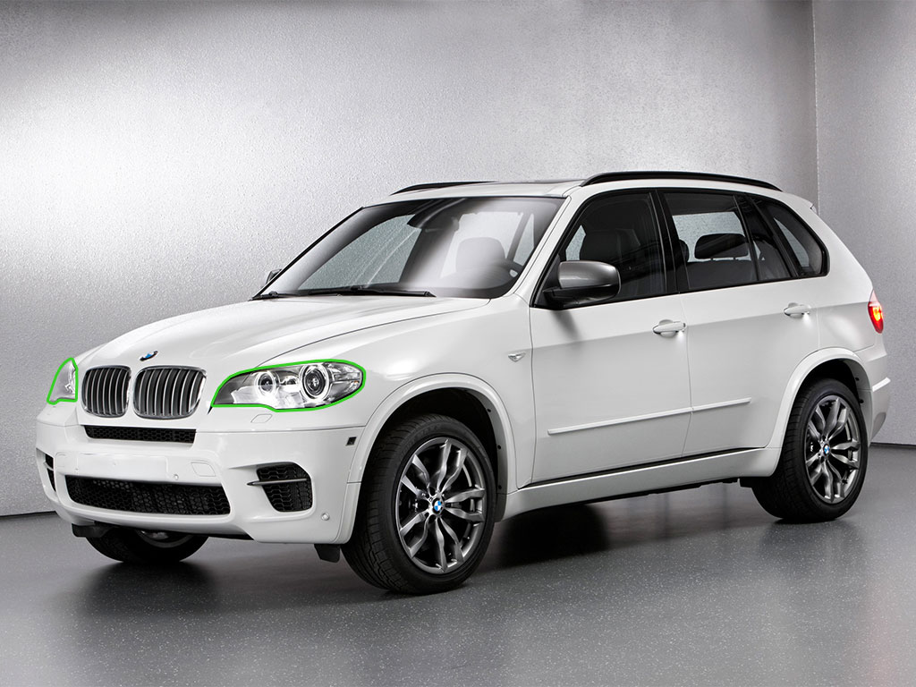 BMW X5 2011-2013 Headlight Protection Installation Location