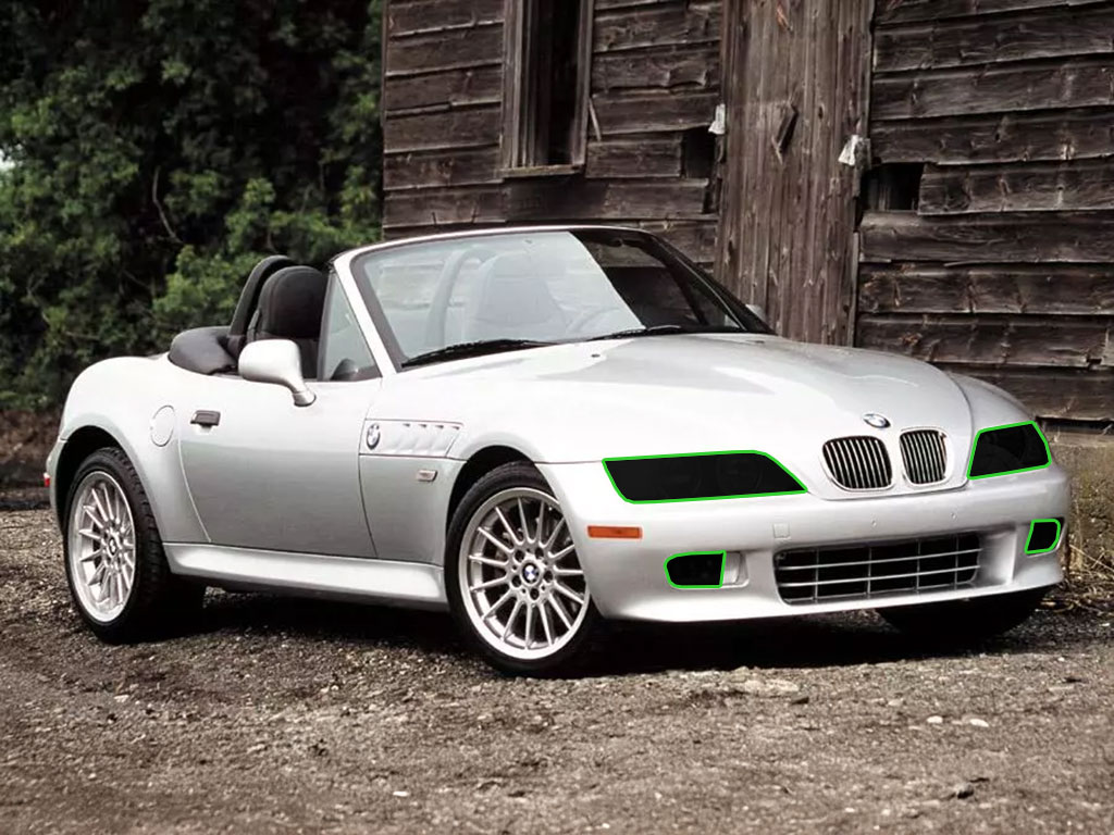 BMW Z3 1996-2002 Headlight Tint Location