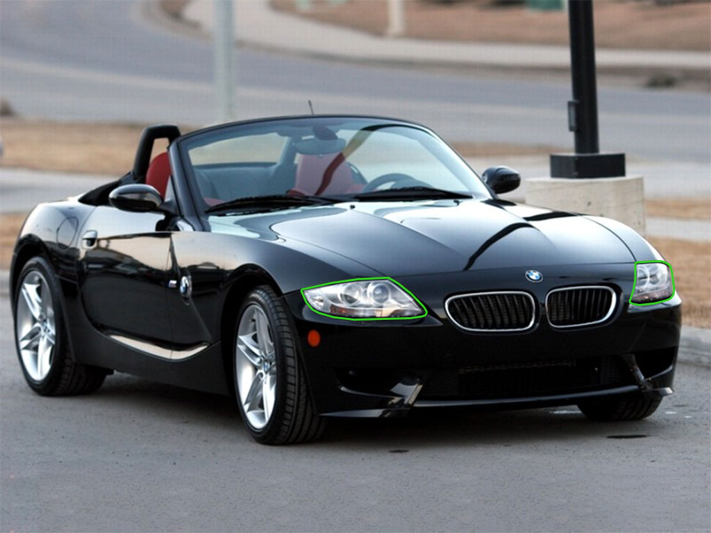 BMW Z4 2003-2005 Headlight Protection Installation Location