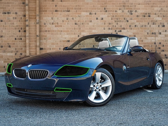 BMW Z4 2006-2008 Headlight Tint Location