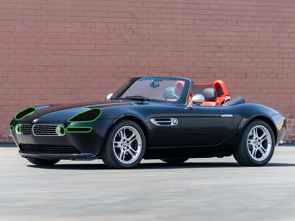 BMW Z8 2000-2003 Headlight Tint Location