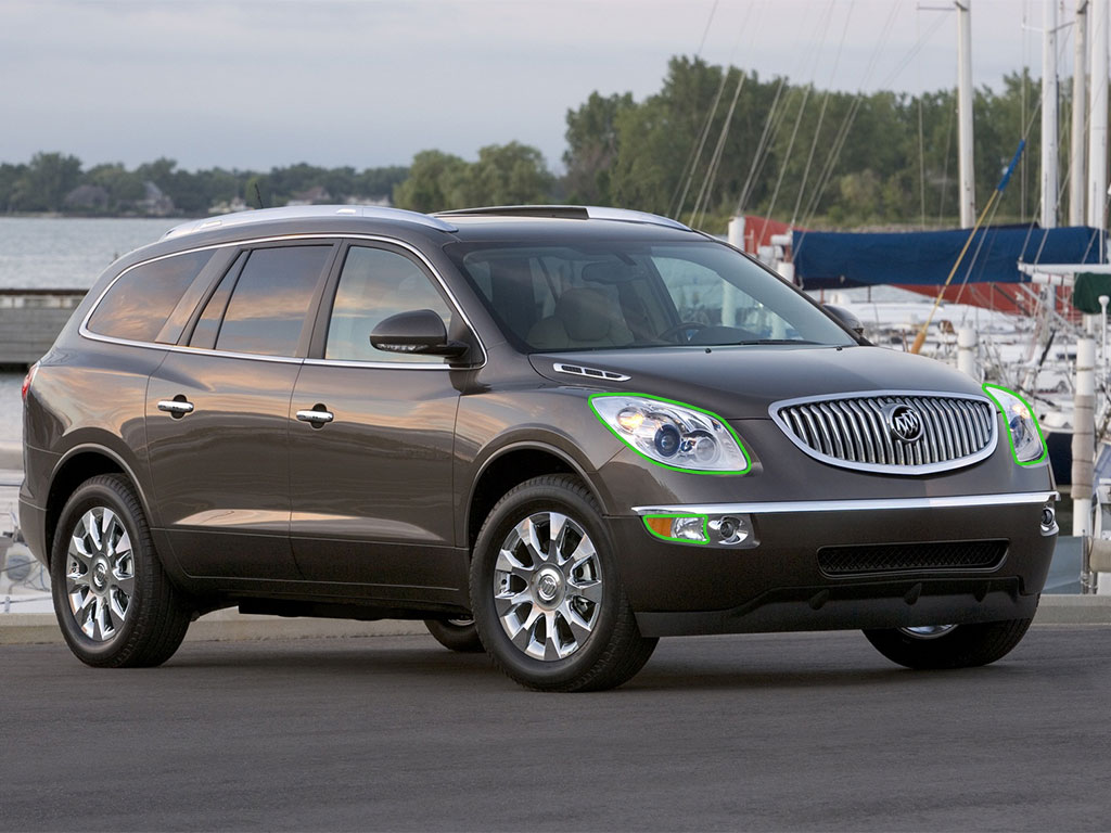 Buick Enclave 2008-2012 Headlight Protection Installation Location