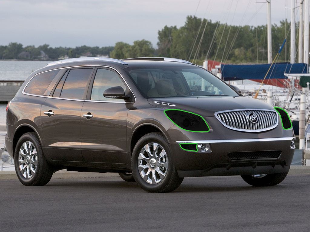 Buick Enclave 2008-2012 Headlight Tint Location