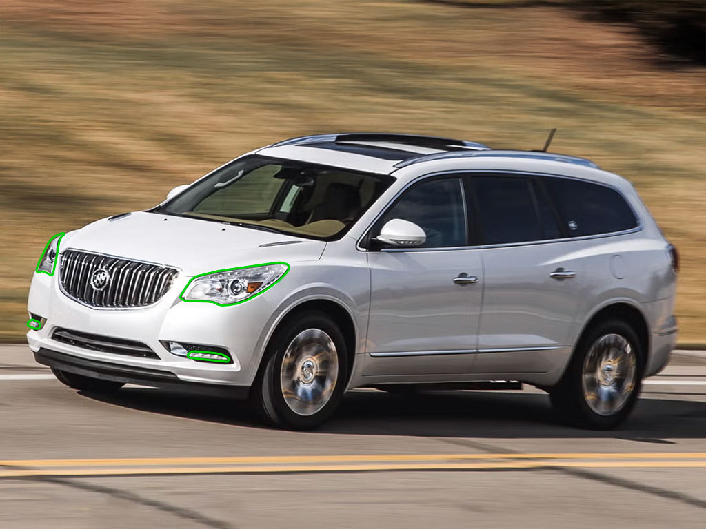 Buick Enclave 2013-2017 Headlight Protection Installation Location