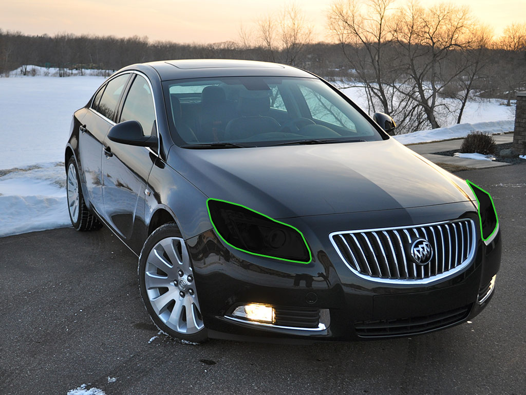 Buick Regal 2011-2013 (CXL) Headlight Tint Location