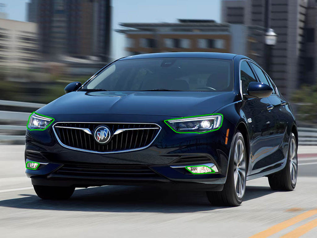 Buick Regal 2018-2020 Sportback Headlight Protection Installation Location