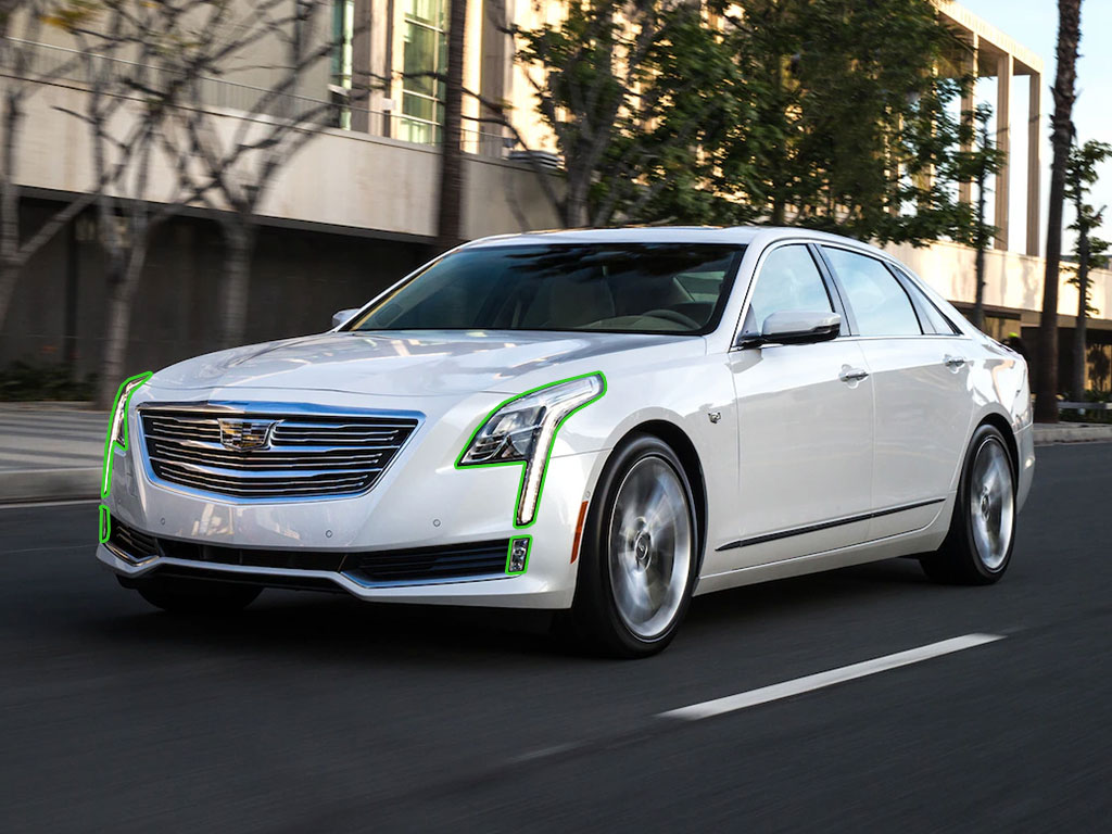 Cadillac CT6 2016-2018 Headlight Protection Installation Location