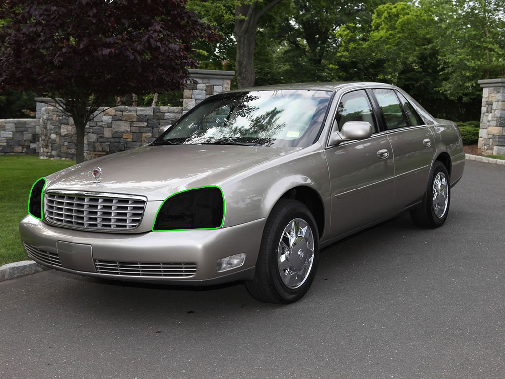 Cadillac Deville 2000-2005 Headlight Tint Location