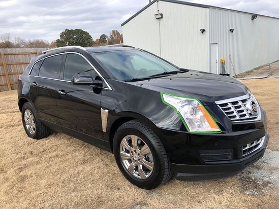 Cadillac SRX 2010-2016 Headlight Protection Installation Location