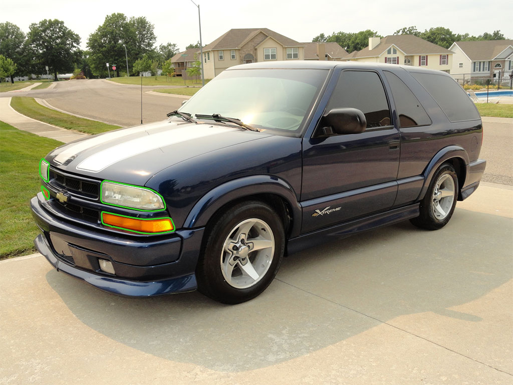 Chevrolet Blazer 1998-2005 Headlight Protection Installation Location