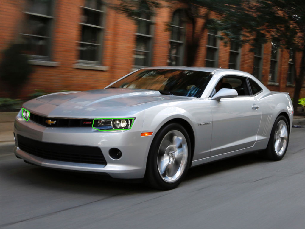 Chevrolet Camaro 2014-2015 Headlight Protection Installation Location