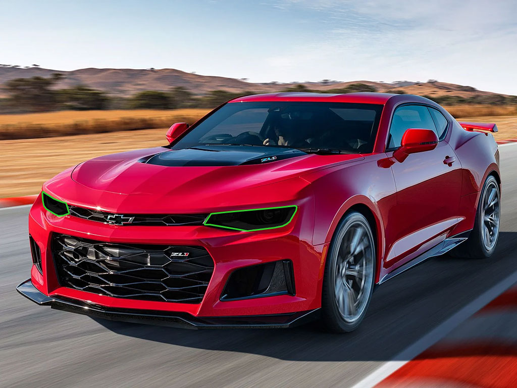 Chevrolet Camaro 2019-2024 Headlight Tint Location