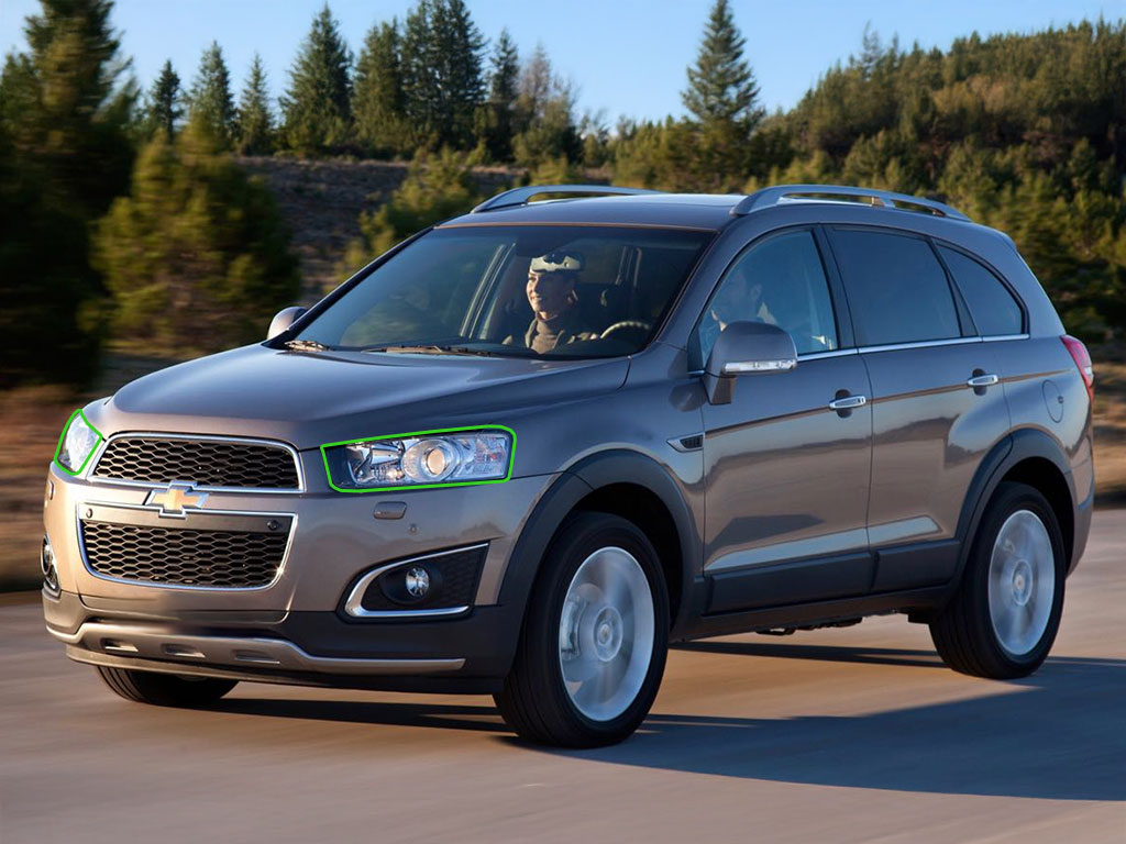 Chevrolet Captiva 2012-2014 Headlight Protection Installation Location