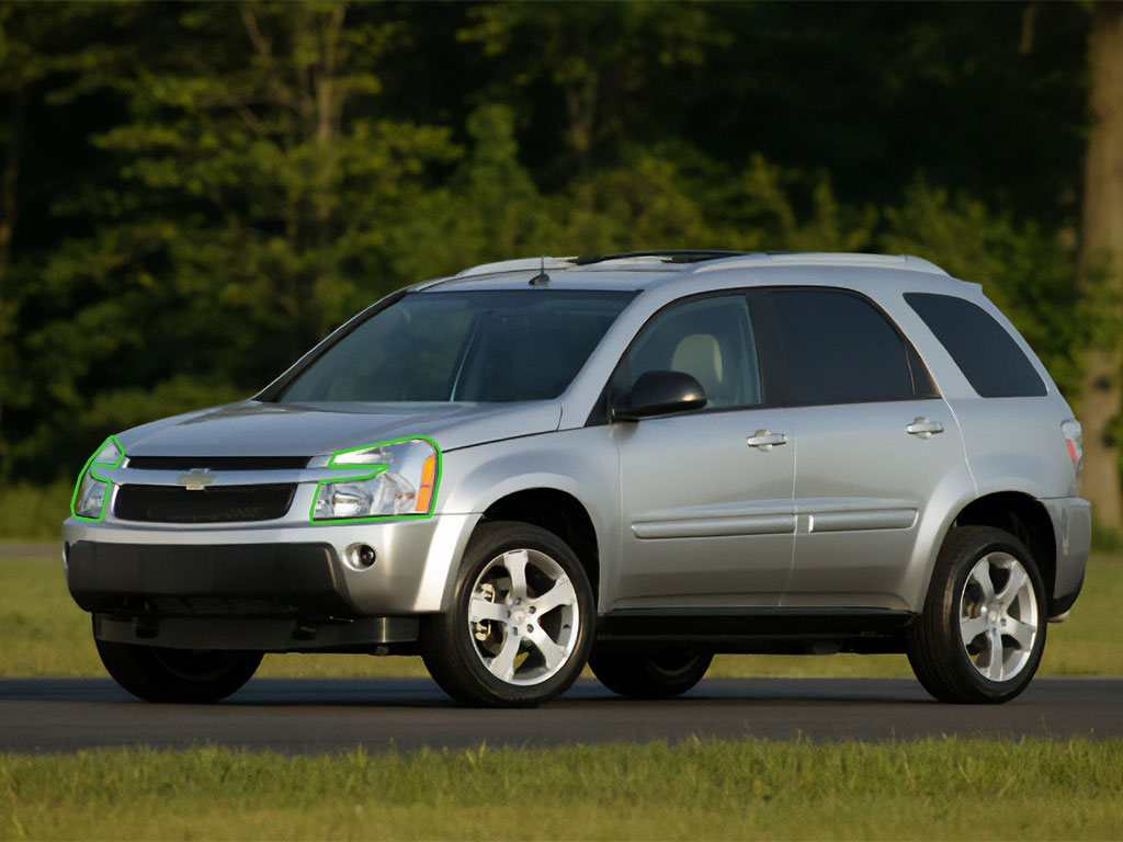 Chevrolet Equinox 2005-2009 Headlight Protection Installation Location