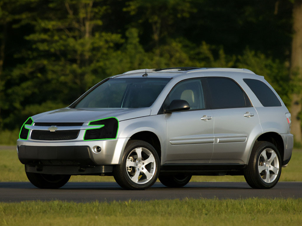 Chevrolet Equinox 2005-2009 Headlight Tint Location