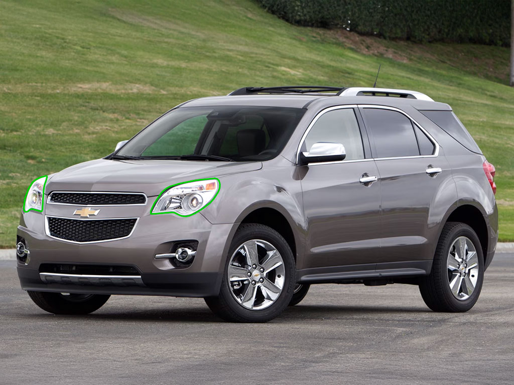 Chevrolet Equinox 2010-2012 Headlight Protection Installation Location