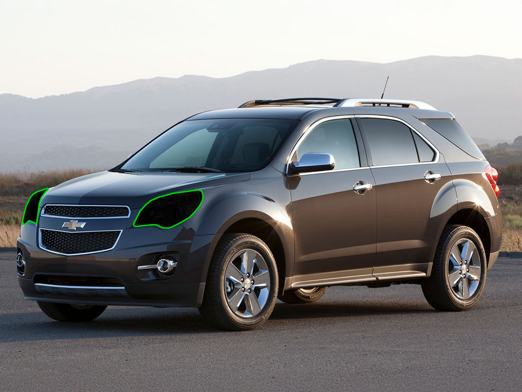 Chevrolet Equinox 2013-2015 Headlight Tint Location