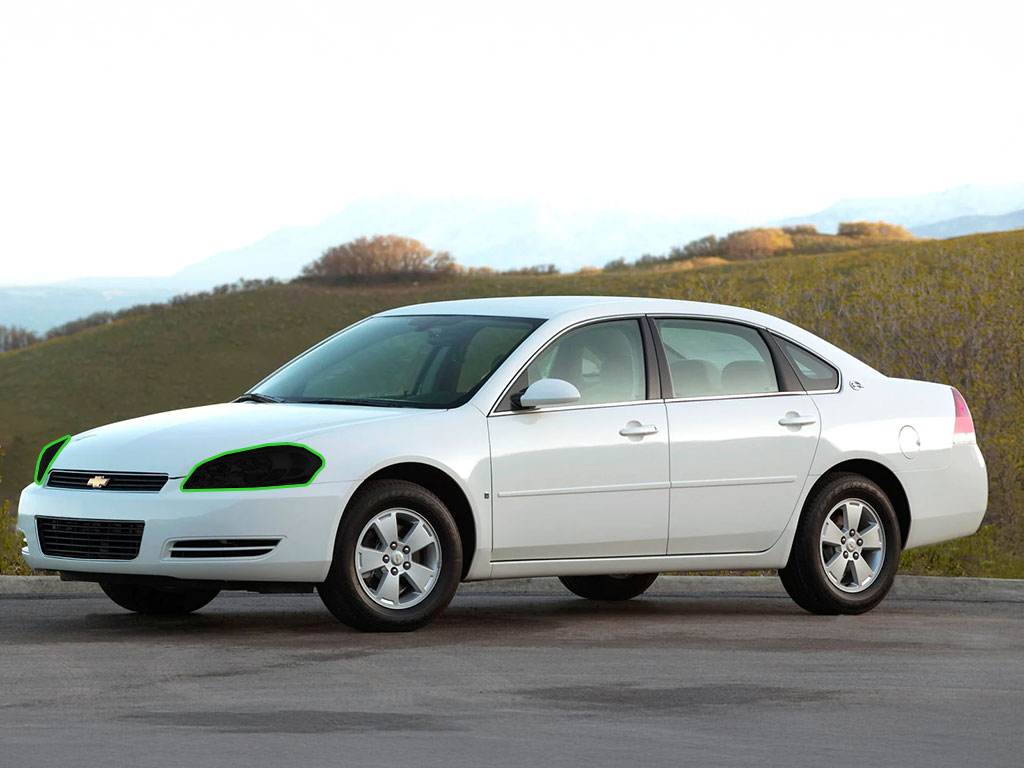 Chevrolet Impala 2006-2013 Headlight Tint Location