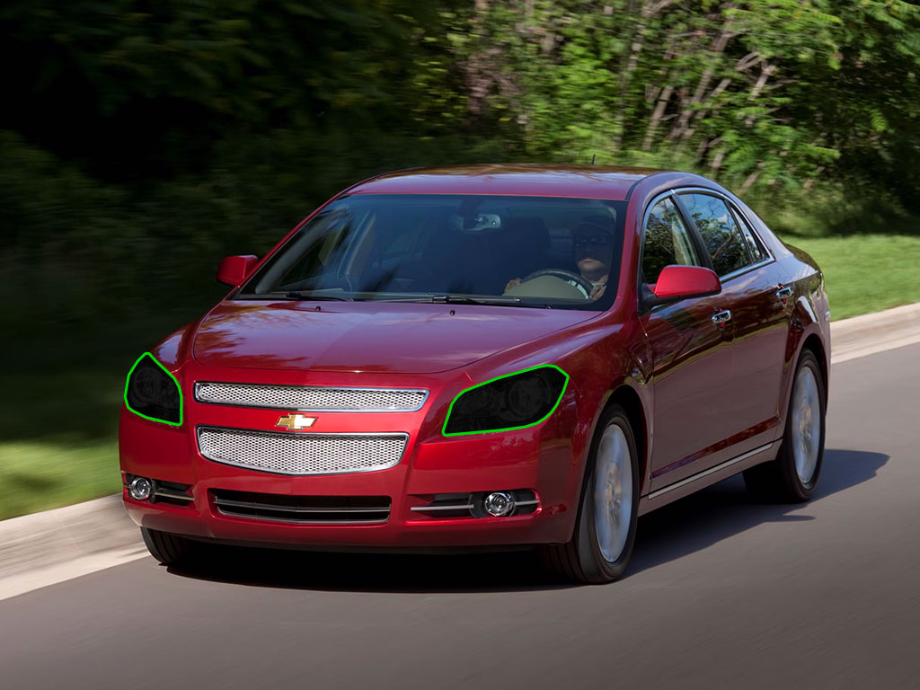 Chevrolet Malibu 2008-2012 Headlight Tint Location