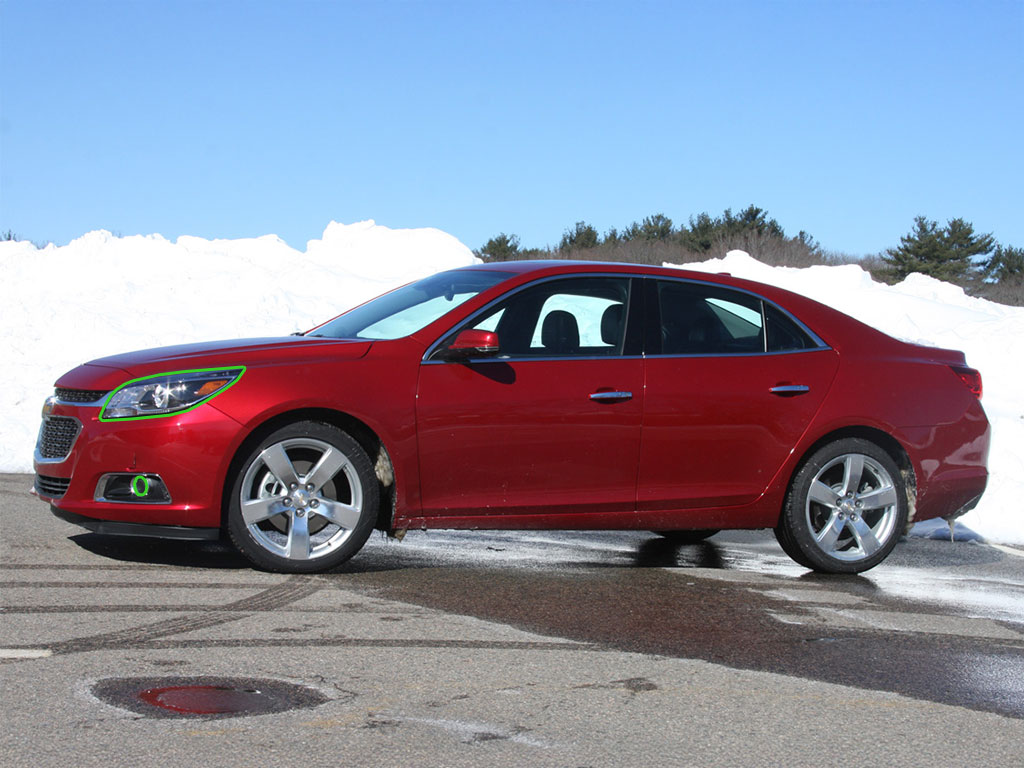 Chevrolet Malibu 2013-2015 Headlight Protection Installation Location