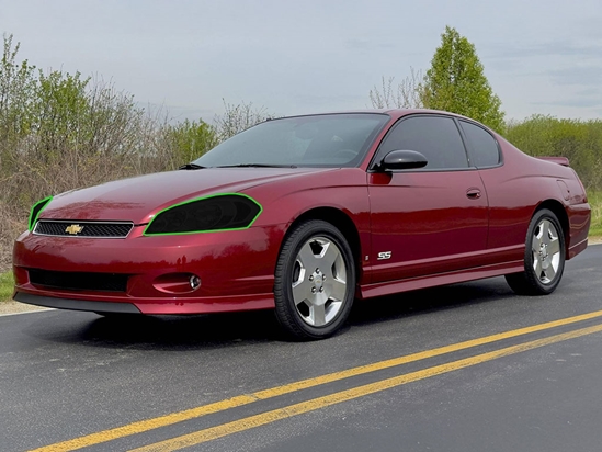 Chevrolet Monte Carlo 2006-2007 Headlight Tint Location