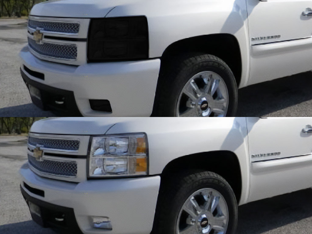 Chevrolet Silverado 2007-2013 (1500) Headlight Tint Appearance