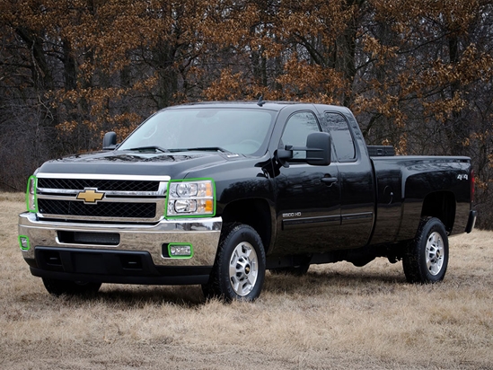 Chevrolet Silverado 2007-2014 Headlight Protection Installation Location