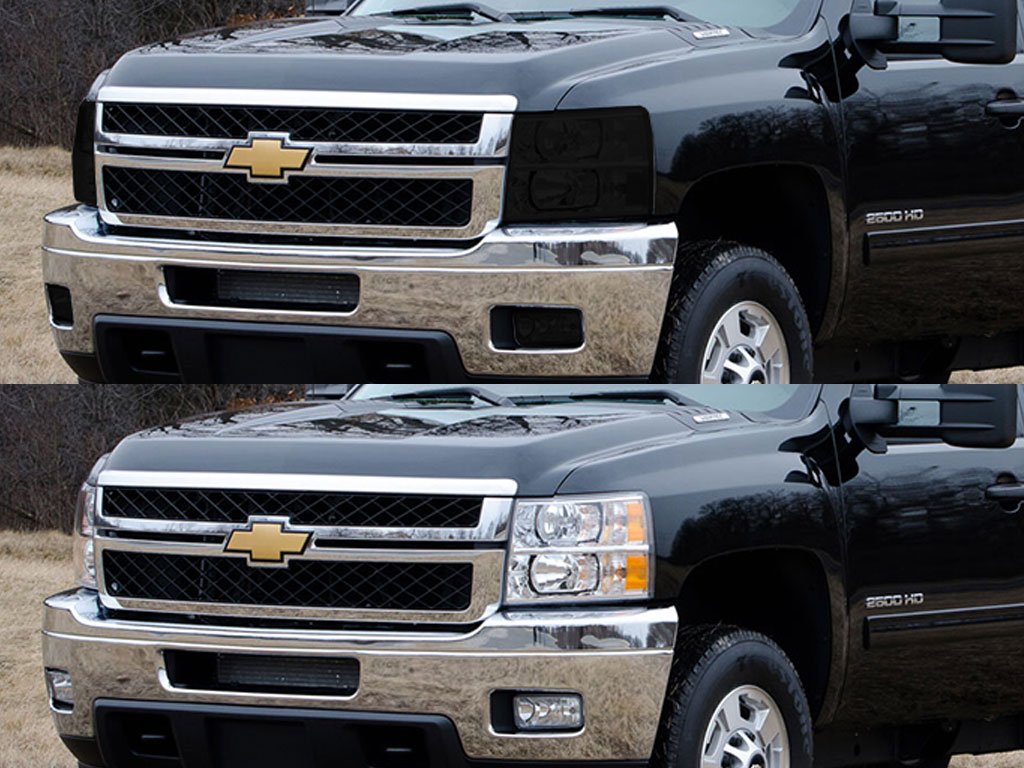 Chevrolet Silverado 2007-2014 (2500 / 3500) Headlight Tint Appearance