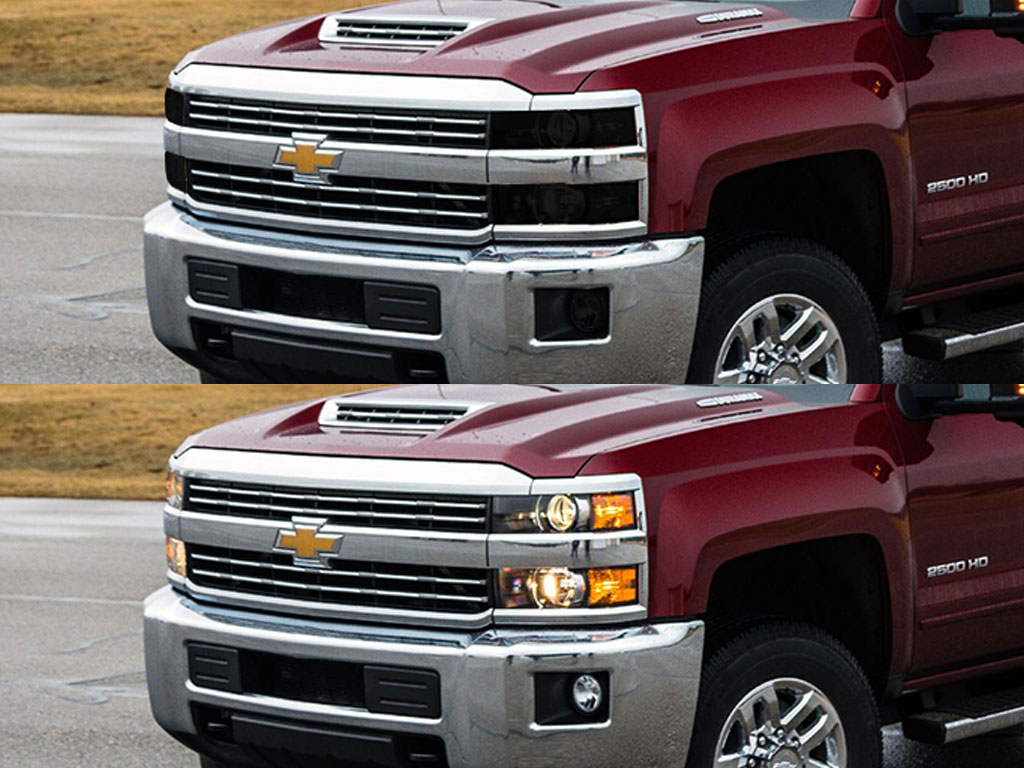 Chevrolet Silverado 2015-2019 (2500 / 3500) Headlight Tint Appearance