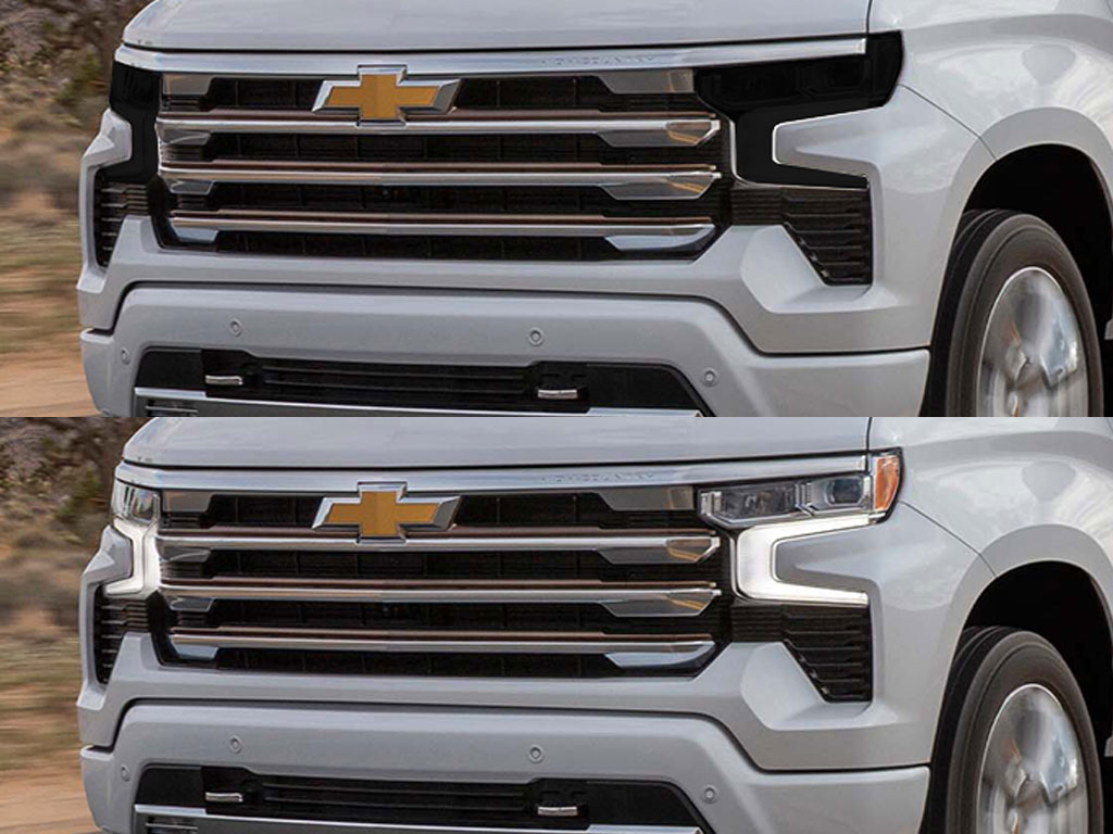 Chevrolet Silverado 2019-2025 (1500, LED) Headlight Tint Appearance