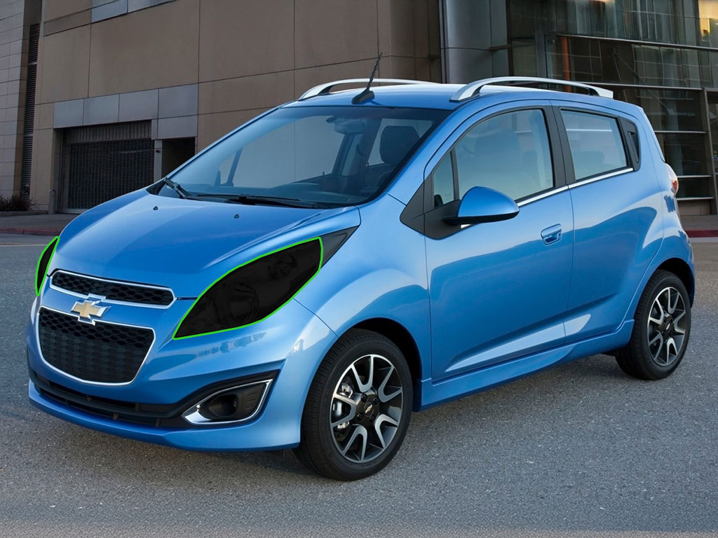 Chevrolet Spark 2013-2015 Headlight Tint Location