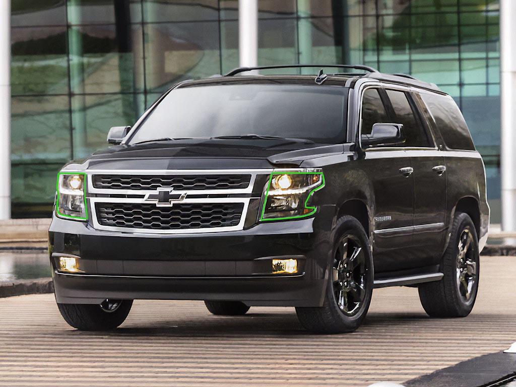 Chevrolet Suburban 2015-2020 Headlight Protection Installation Location