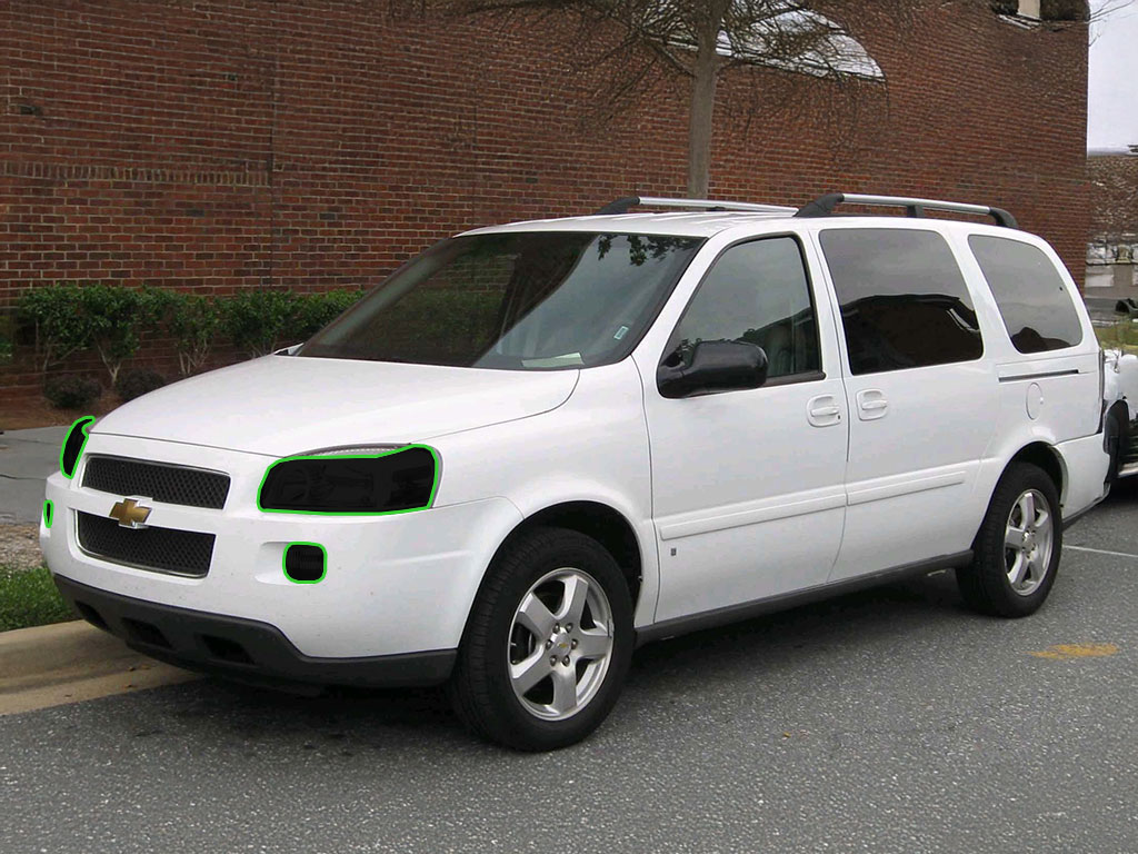 Chevrolet Uplander 2005-2008 Headlight Tint Location