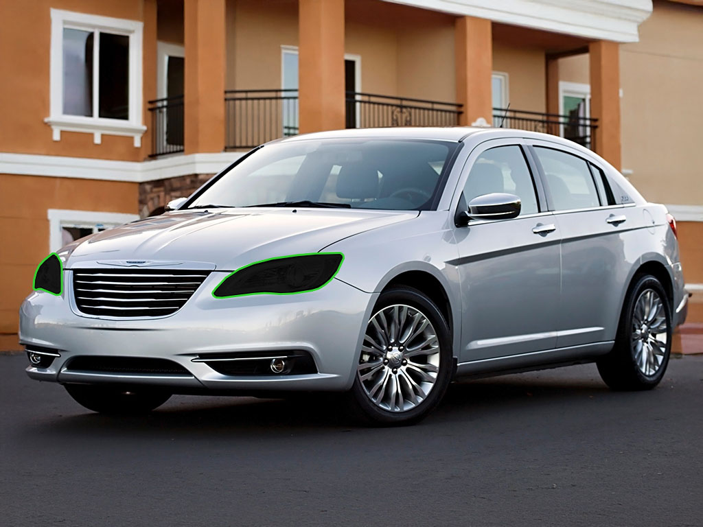 Chrysler 200 2011-2014 Headlight Tint Location