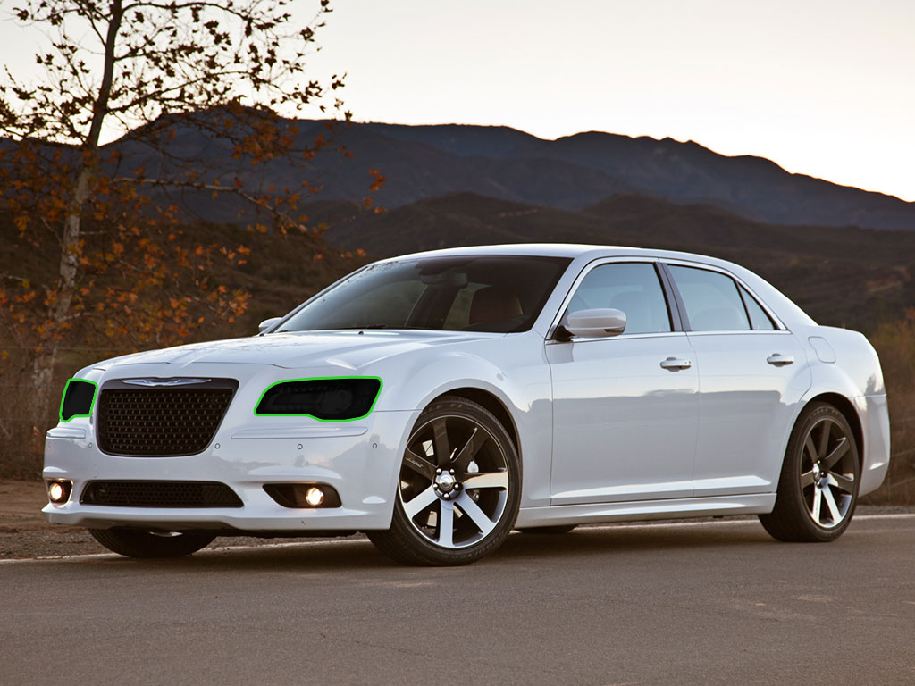 Chrysler 300 2011-2014 Headlight Tint Location