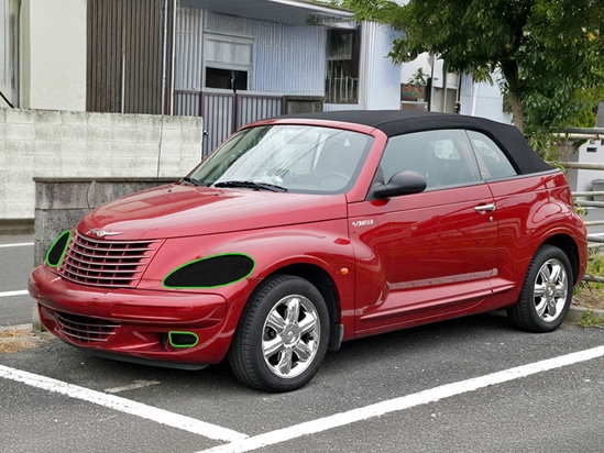 Chrysler PT Cruiser 2001-2005 Headlight Tint Location