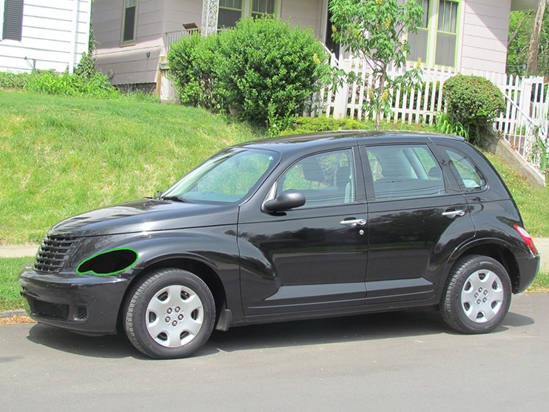 Chrysler PT Cruiser 2006-2010 Headlight Tint Location