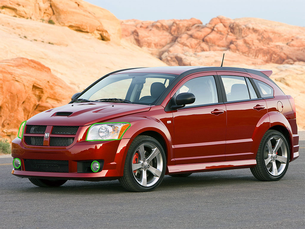 Dodge Caliber 2007-2012 Headlight Protection Installation Location