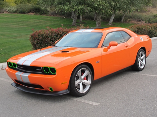 Dodge Challenger 2008-2014 Headlight Tint Location