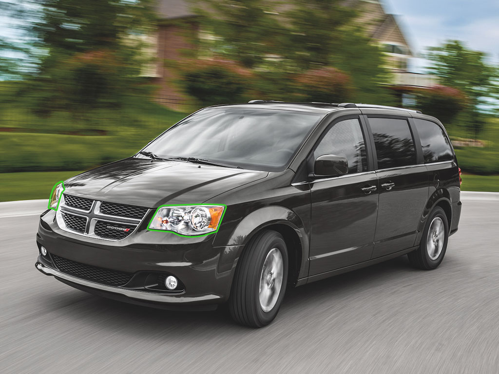 Dodge Grand Caravan 2011-2020 Headlight Protection Installation Location