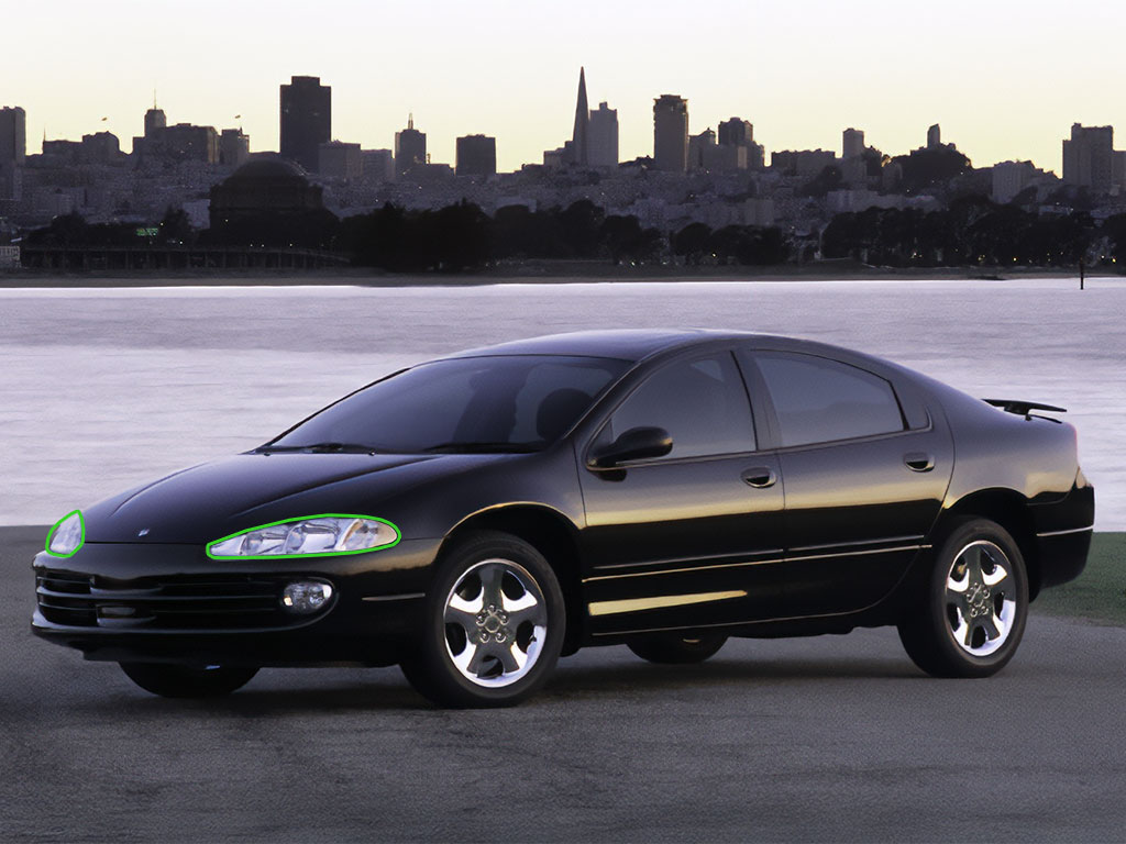 Dodge Intrepid 1998-2004 Headlight Protection Installation Location