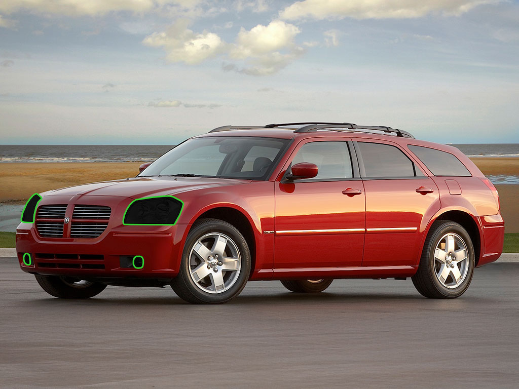 Dodge Magnum 2008-2008 Headlight Tint Location