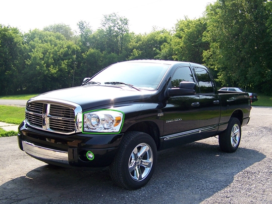 Dodge Ram 2006-2008 Headlight Protection Installation Location