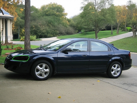 Dodge Stratus 2004-2006 (Sedan) Headlight Tint Location