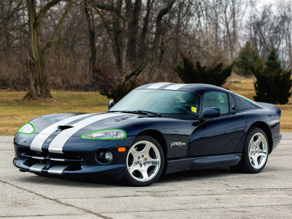 Dodge Viper 1996-2002 Headlight Protection Installation Location