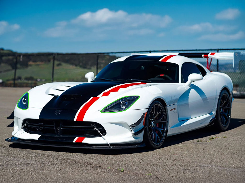 Dodge Viper 2013-2017 Headlight Protection Installation Location