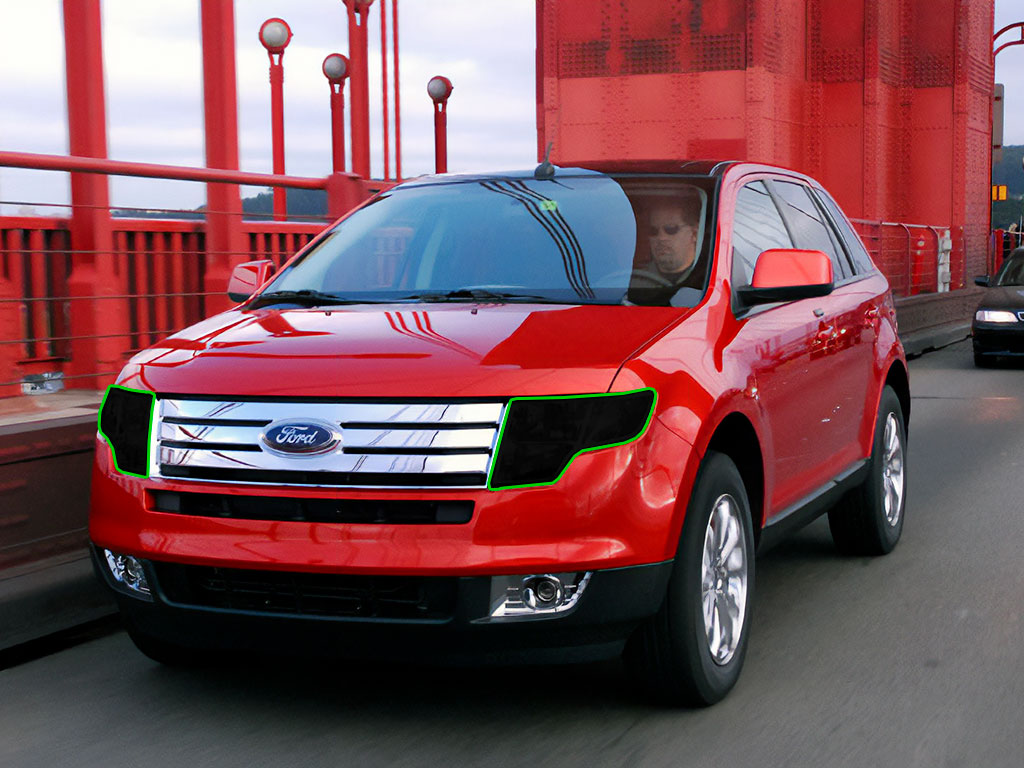 Ford Edge 2007-2010 Headlight Tint Location