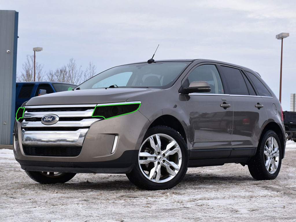 Ford Edge 2011-2014 Headlight Tint Location