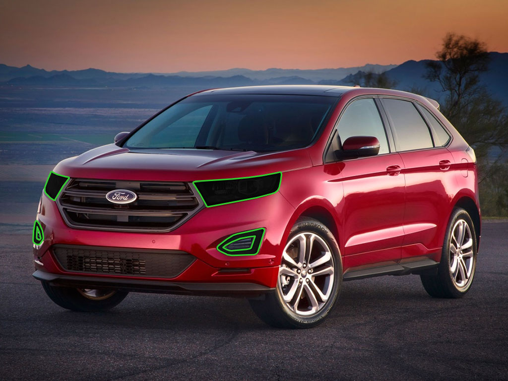 Ford Edge 2015-2018 Headlight Tint Location